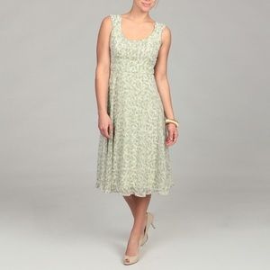 Connected Apparel Women's Ruched Chiffon Dress